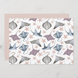 Cartão De Notas Unique Stingrays Note Card