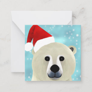 Cartão De Notas Urso Polar
