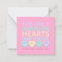 Cartão De Notas Valentines de Doenças Crônicas