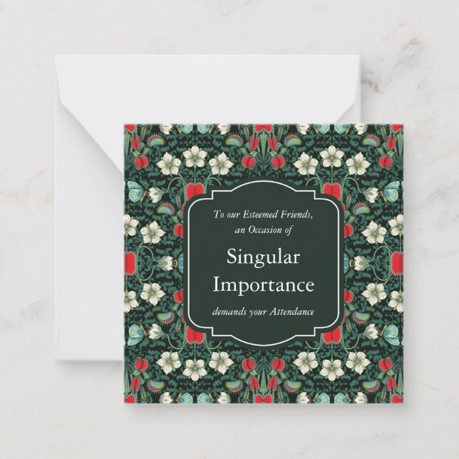 Cartão De Notas Venus Flytrap Vitoriano Mini Gótico (Frente)