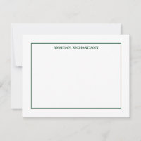 Verde-caçador simples profissional personalizado