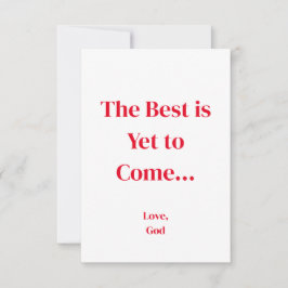 Cartão De Notas Vermelhidão O Melhor Ainda Está Para Vir. Paisagem