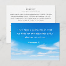 Versículo Bíblico Motivacional Hebreus 11:1 Igreja