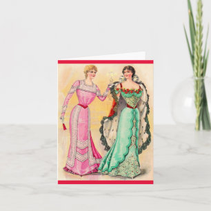 Cartão De Notas Veste da noite vitoriana