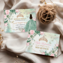 Vestido Verde Salvia Rosa Brilhante Quinceanera 15