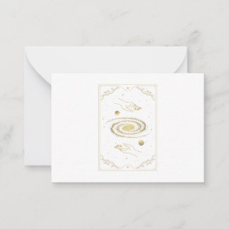 Cartão De Notas Via Látea Mãos Tarot Card