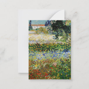 Cartão De Notas Vincent van Gogh - Jardim de Flores