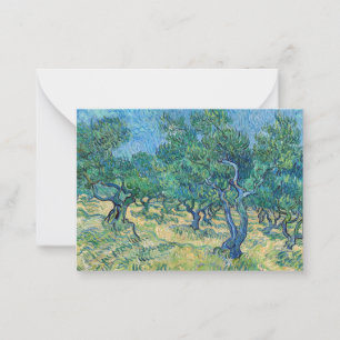 Cartão De Notas Vincent van Gogh - Olive Grove