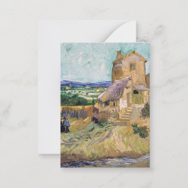 Cartão De Notas Vincent van Gogh - The Old Mill (Frente)