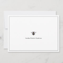 Cartão De Notas Vintage Antique Bee Classic