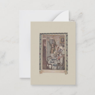 Cartão De Notas Vintage Dickens Scrooge Comes to Dinner Gift Card