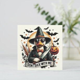 Cartão De Notas Vintage Engraçado Não Brinque Comigo Halloween