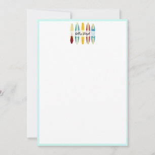 Cartão De Notas Vintage Longboards