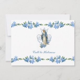 Cartão De Notas Virgem Maria Católica Floral Religiosa Vintage