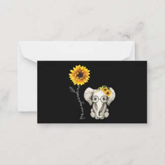 Cartão De Notas Você É Meu Elefante De Girassol De Hippie