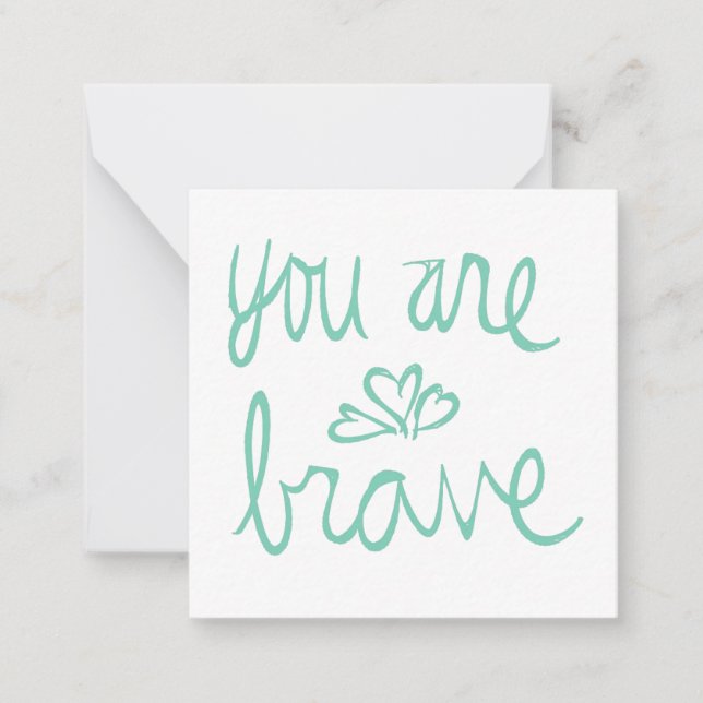 Cartão De Notas Você É Um Namorados Corajoso (Frente)