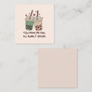 Cartão De Notas Você Me Faz Sentir Borbulhante Por Dentro