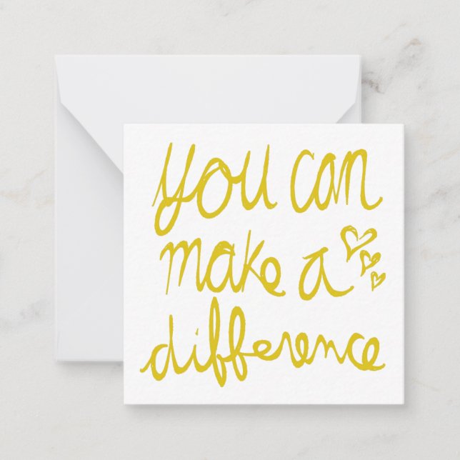 Cartão De Notas Você pode fazer um Namorados diferente (Frente)