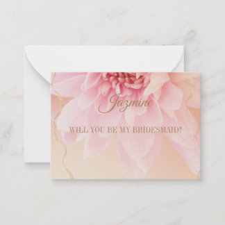 Cartão De Notas Você será minha dama de honra?