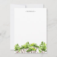 Watercolor Mangroves - Papel Personalizado
