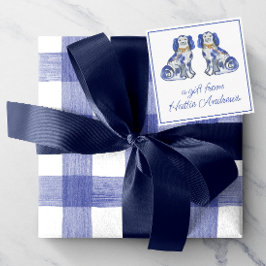 Cartão De Notas Watercolor Staffordshire Dogs Gift Enclosure