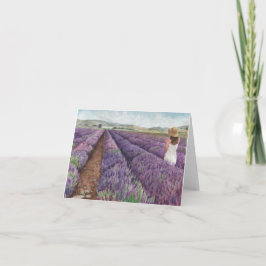 Cartão De Notas Watercolor Young Living Mona, Utah Lavanda Fazenda