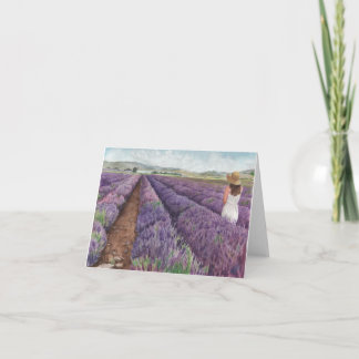 Cartão De Notas Watercolor Young Living Mona, Utah Lavanda Fazenda