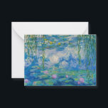 Cartão De Notas Waterlilies, 1916-1919 by Claude Monet<br><div class="desc">Claude Monet - Waterlilies,  1916-1919. Oscar-Claude Monet (1840-1926) was a French painter and founder of impressionist painting who is seen as a key precursor to modernism,  especially in his attempts to paint nature as he perceived it.</div>
