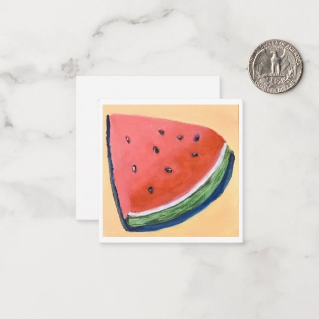 Cartão De Notas Watermelon  (Frente/Verso In Situ)