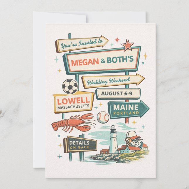 Cartão De Notas Wedding Invite (Frente)