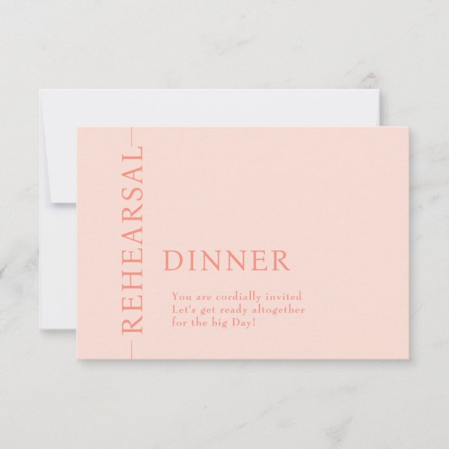 Cartão De Notas Wedding REHEARSAL (Frente)