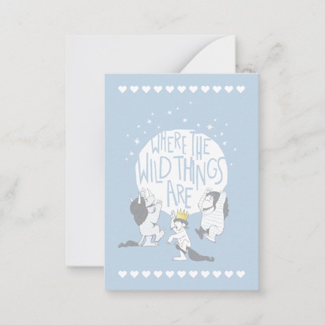 Cartão De Notas Where The Wild Things Are Valentine Photo (Frente)