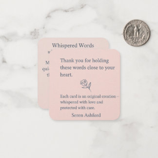 Cartão De Notas Whispered Words-V1_thank you note