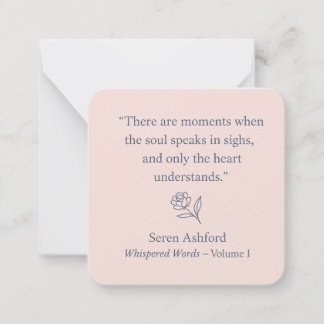 Cartão De Notas Whispered Words-Volume 1_card# 11