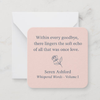 Cartão De Notas Whispered Words-Volume 1_card# 12