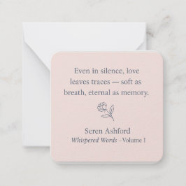 Cartão De Notas Whispered Words_Volume 1_Card #4