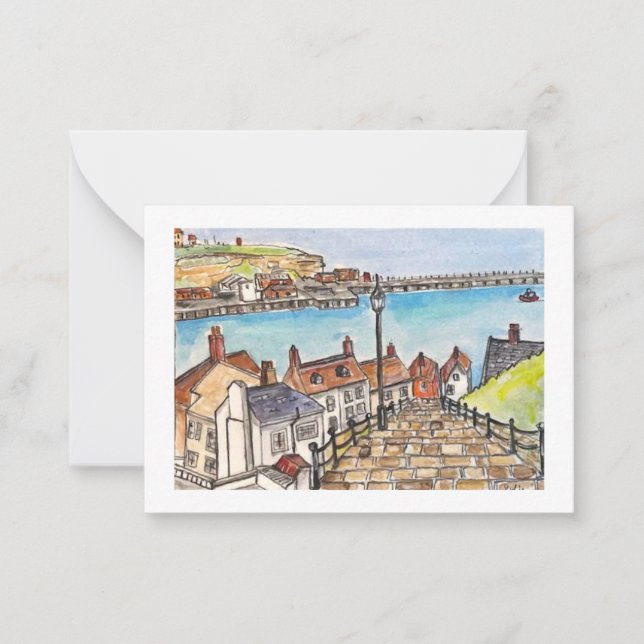 Cartão De Notas Whitby, Inglaterra (Frente)