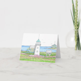 Cartão De Notas White Lighthouse Notecard
