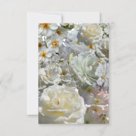 Cartão De Notas White Rose Collage 