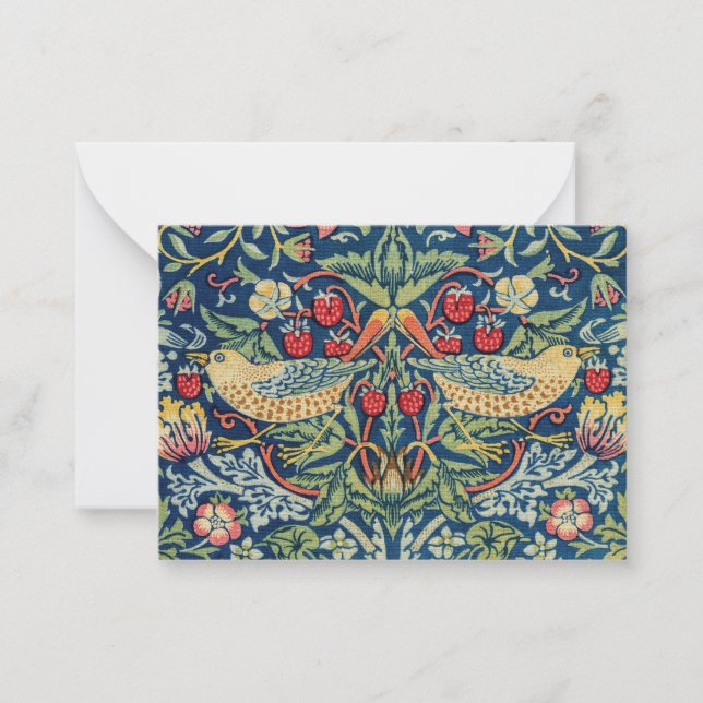 Cartão De Notas William Morris - Ladrão de Morango (Frente)