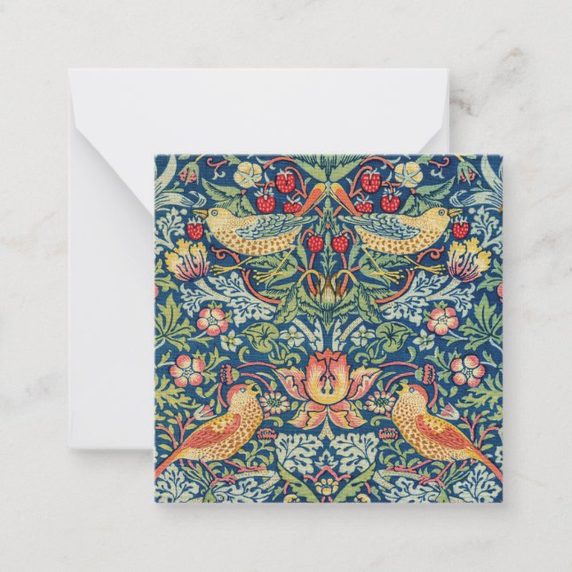 Cartão De Notas William Morris - Ladrão de Morango (Frente)