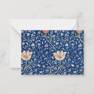 Cartão De Notas William Morris Medway Blue Floral