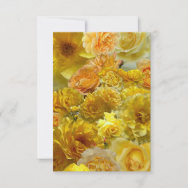 Cartão De Notas Yellow Rose Collage Flat Note Card