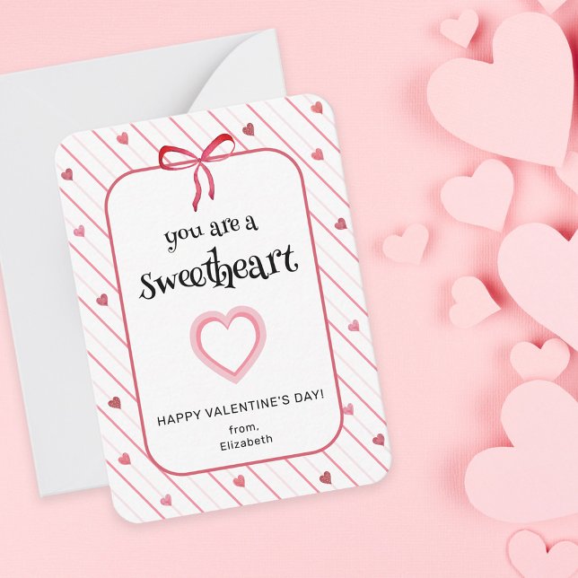 Cartão De Notas You Are A Sweetheart Classroom Valentine (Criador carregado)