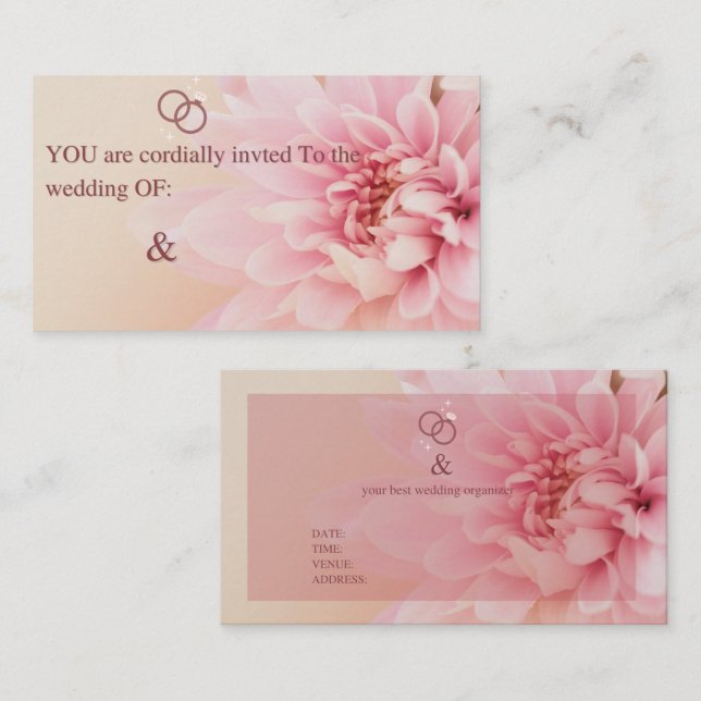 Cartão De Notas You Are Cordially Invited - Wedding Invitation (Frente/Verso)