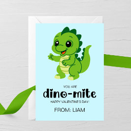 Cartão De Notas You Are Dino-Mite Kids Valentine Card