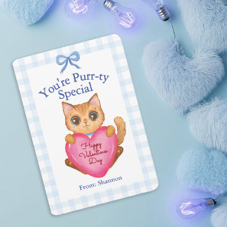Cartão De Notas You're Purr-ty Special Kitty Cat Valentine's Day