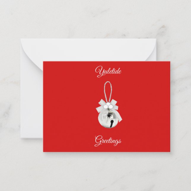 Cartão De Notas Yuletide Greetings Card (Frente)