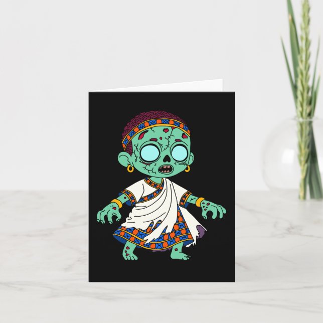 Cartão De Notas Zombie Congolês Gelês (Frente)