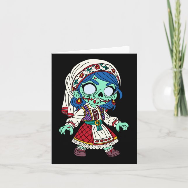 Cartão De Notas Zombie Turca (Frente)